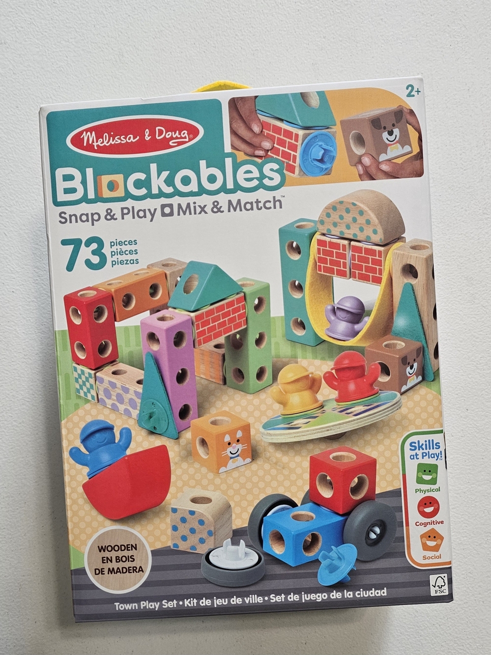 Melissa & Doug Blockables Snap & Play Kids Building Set - Multicolor
